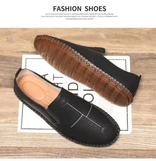 Sf4e6338733c44035a5c46c4d25961787V MOCASSINS EN CUIR BEIGE ET NOIR INTEMPORELS 2025