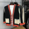 Manteau Tricot à Motifs Rétro 2024 ✨