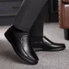 MOCASSINS EN CUIR NOIR SOUPLE 2025 👞 PACK 3 PAIRES À SEULEMENT 70 000 FCFA