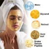 Masque visage anti-rides au peptide de venin de serpent au rétinol