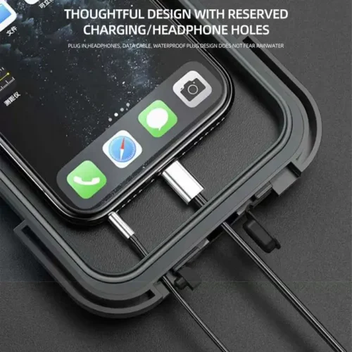 Conduisez tranquille : votre téléphone reste sec et stable ! 🛵