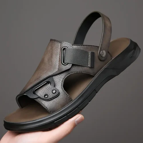 SANDALES EN CUIR 2025