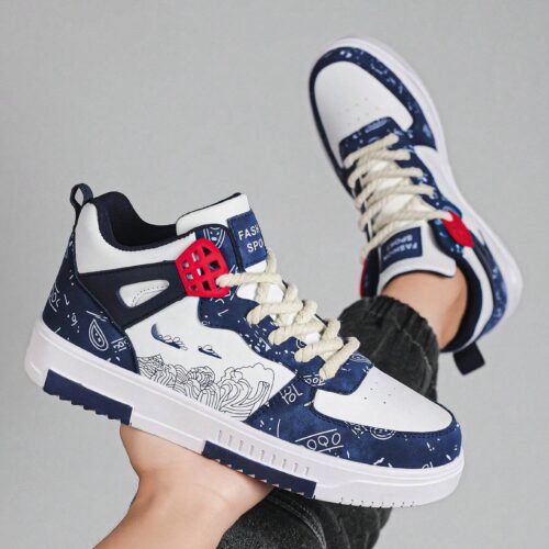 Baskets Sport pour Homme avec Imprimé Lettre – Style Patinage