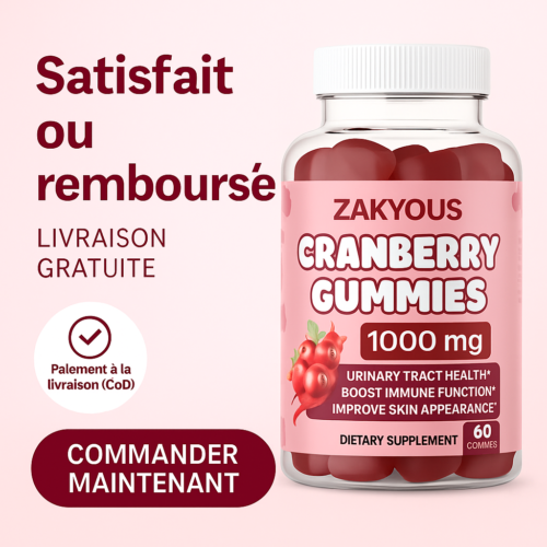 Cranberry Gummies – 1000 mg