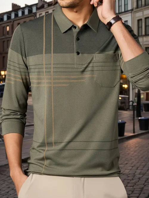 chemise à Rayures d'Inspiration Vintage pour Homme