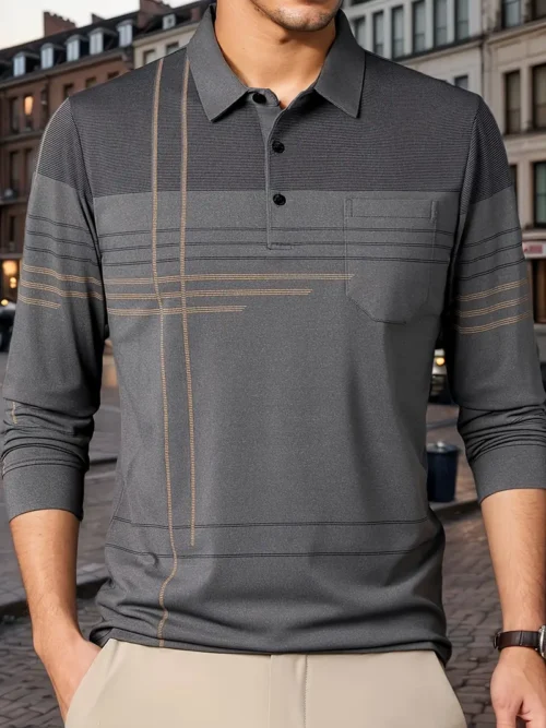 chemise à Rayures d'Inspiration Vintage pour Homme