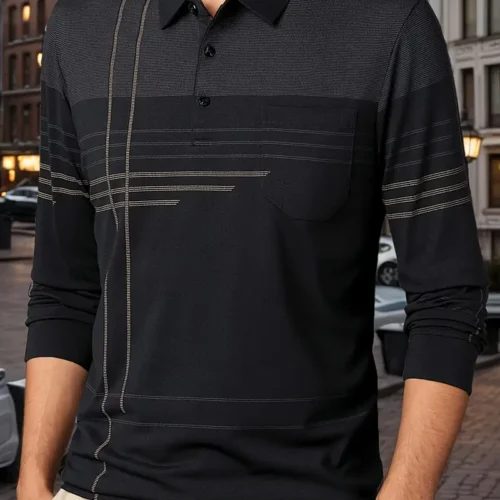 chemise à Rayures d'Inspiration Vintage pour Homme