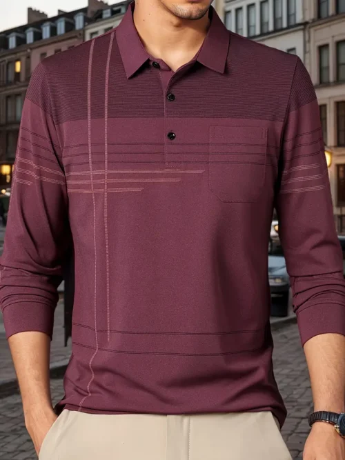 chemise à Rayures d'Inspiration Vintage pour Homme