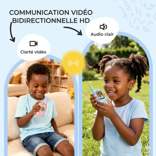 🎉 Talkie-Walkie Vidéo pour Enfants – Communiquer, Jouer et S’amuser !