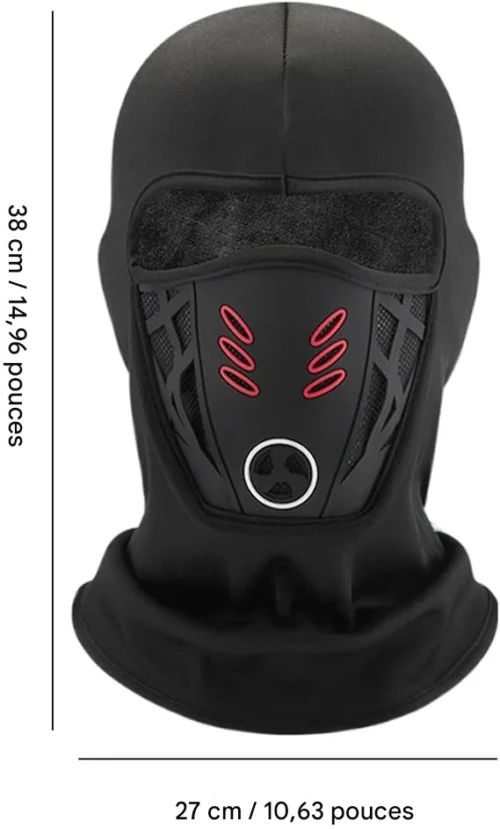 🥶 Cagoule Coupe-Vent Thermique – Protection Totale Froid & Vent