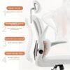 Chaise de bureau ergonomique Supreme Comfort - Conception en maille à dossier haut avec support lombaire personnalisable et appui-tête moelleux