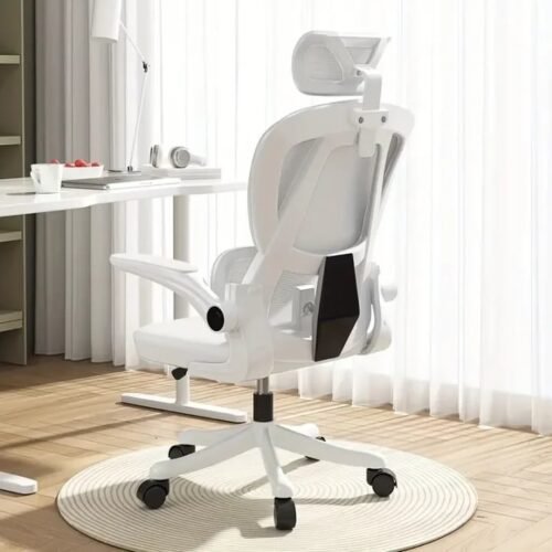 Chaise de bureau ergonomique Supreme Comfort - Conception en maille à dossier haut avec support lombaire personnalisable et appui-tête moelleux
